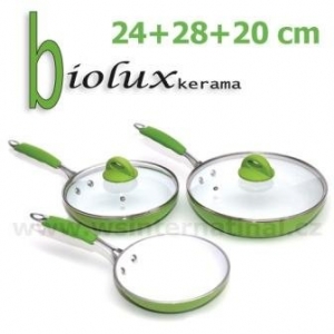 Биолюкс Керама - набор из 3-х сковородок купить в Телемагазин Нового Уренгоя